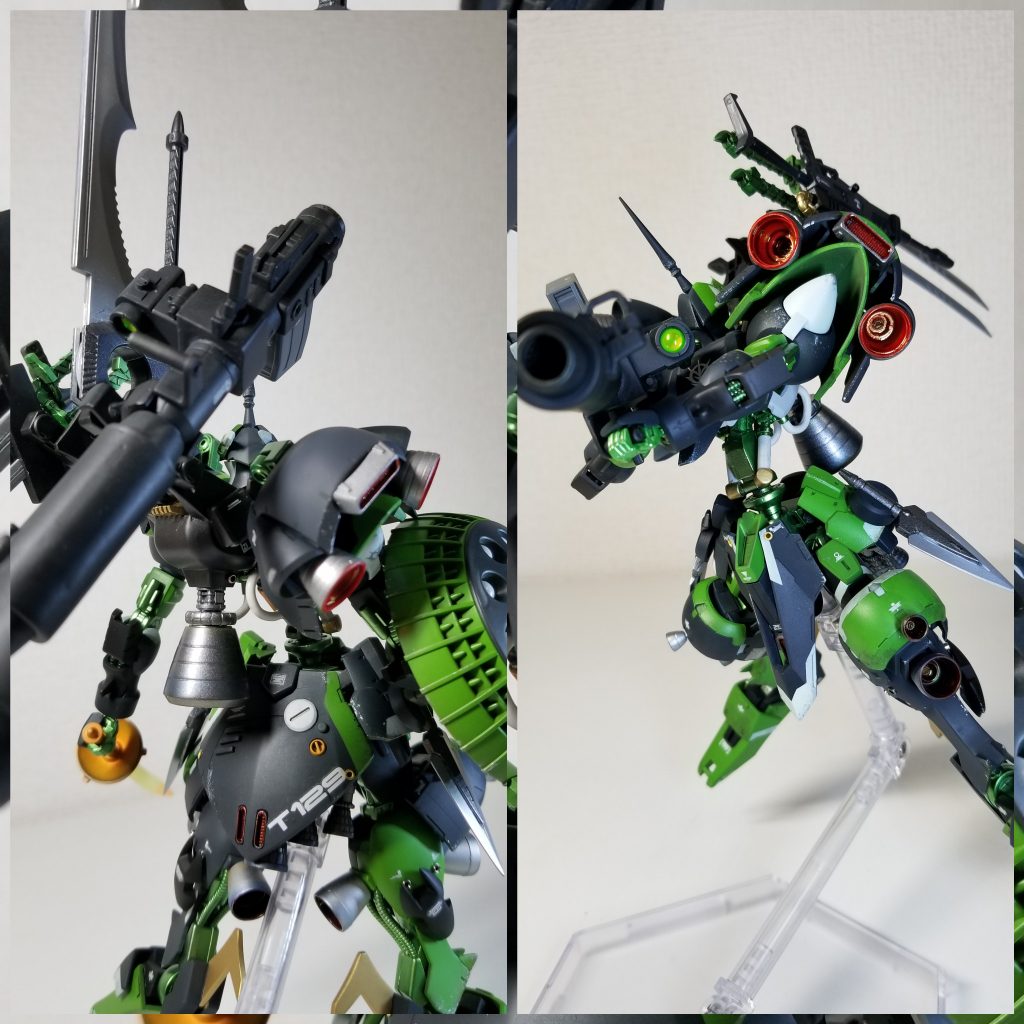 ロケットランチャー❗
MSー14Bのものをイメージソースにはしています。
ラケーケンバズ等を切り貼りしながら作成しました。