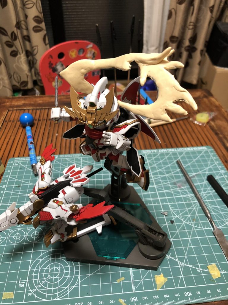 ④③にパテを盛って削って整形する。
⑤塗装して完成。
特に変わった制作は無いです。