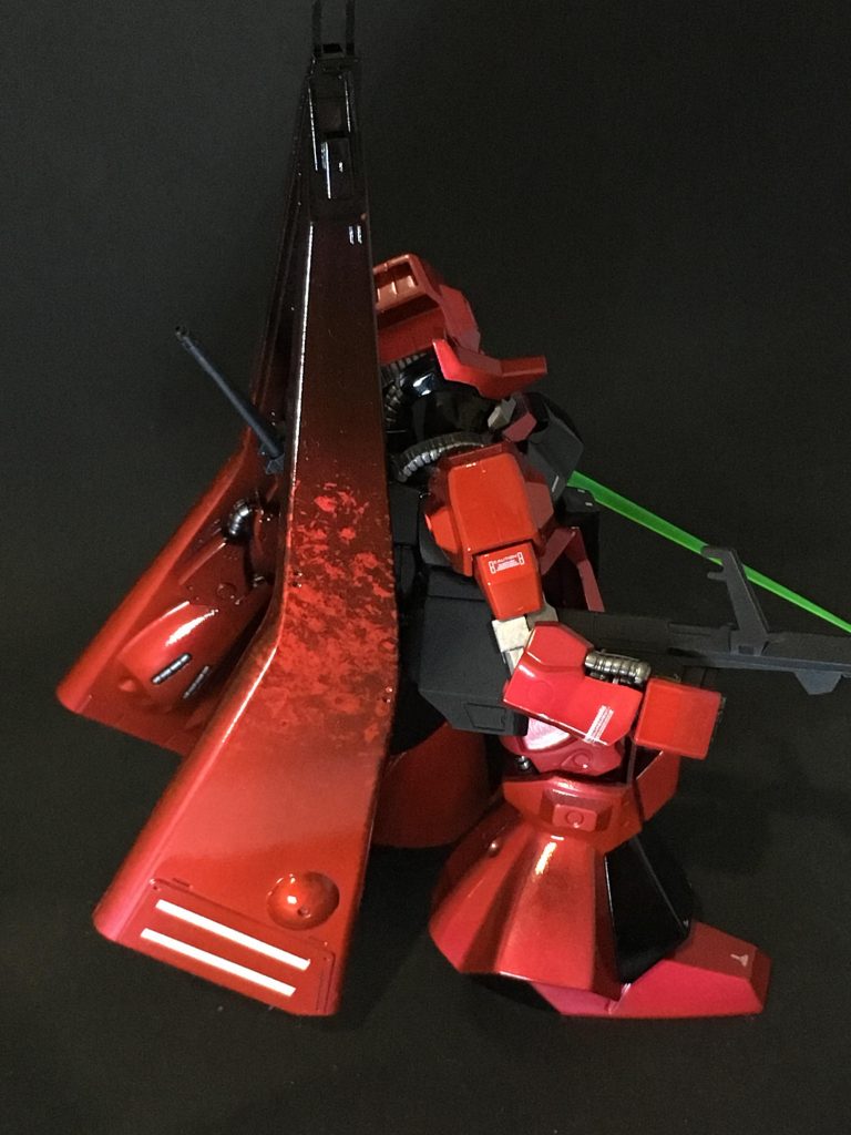 ラップ塗装にしたのはこの部分だけ。