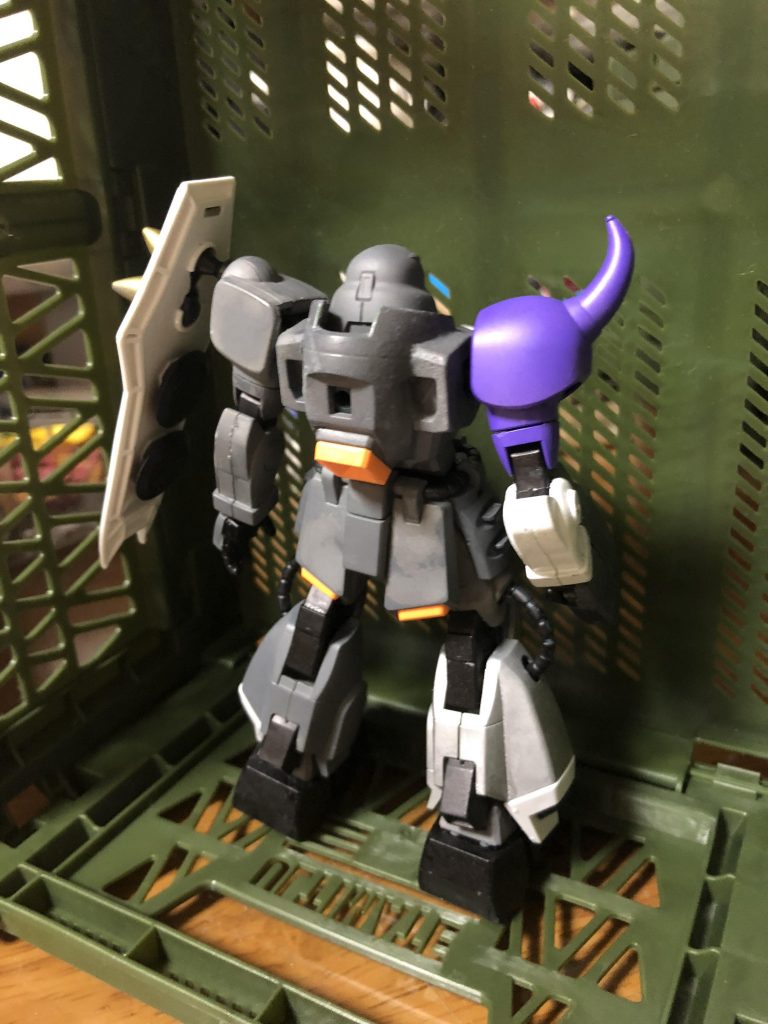 ヴェルヌ設計局に戻った直後、ヴェルヌ局内で再度協議が行われ、結果このまま修理するのではなくデスティニーやレジェンドのメインエンジンとなるハイパーデュートリオンエンジンの稼働実験機に改修される事が決定する。幸いザクウォーリアという機体自体が元々はNジャマーキャンセラー搭載MSとして設計されていた事から実験機として向いていたのだ。
また破壊された右肩はヴェルヌ設計局にあったザクウォーリア先行試作機のを改修して
修理
右足はヴェルヌ設計局内で開発途中であるレアメタル製の試作品を装備
シールドについてはプラントで莫大な資産を持つ家系であるルドルフ・ヴィトゲンシュタインが自分用に改修したザクウォーリアのシールドと使用。
彼がグフイグナイテッドに乗り換えてから、別の意味で扱いに困る機体となり結果ヴェルヌ設計局に保管されていた。性能はノーマル機のものと変わらない。