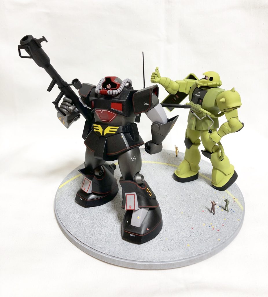 プロトタイプドムとメンテナンスザクⅡ–2枚目/制作者：おしゃかな