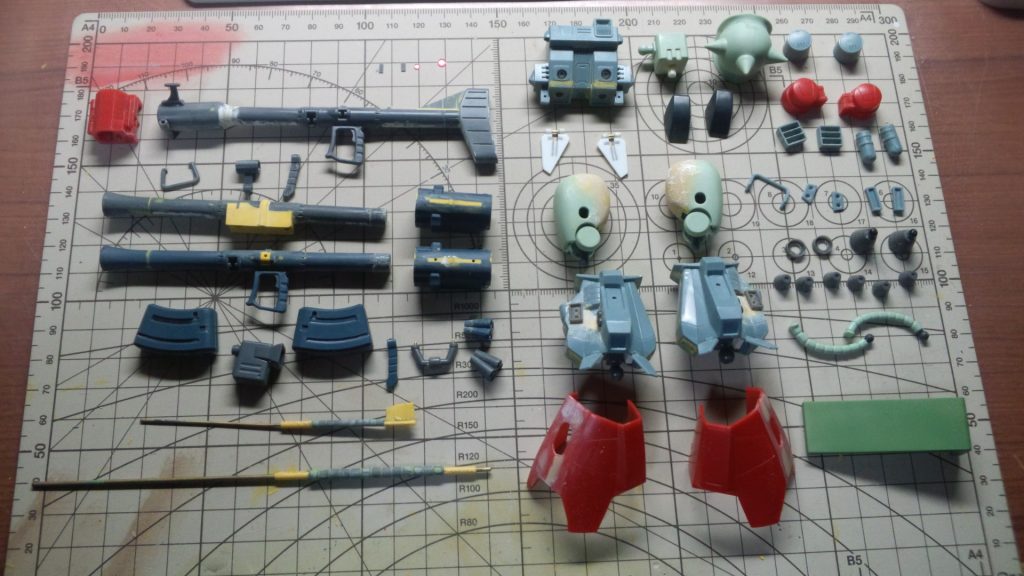 拡張アイテムの塗装前。