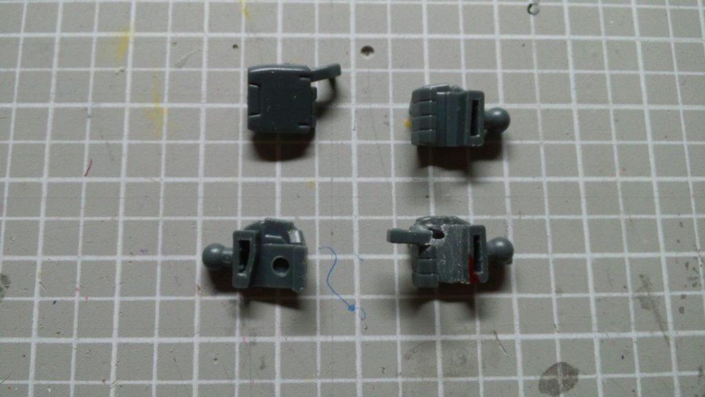 左の持ち手、加工中。