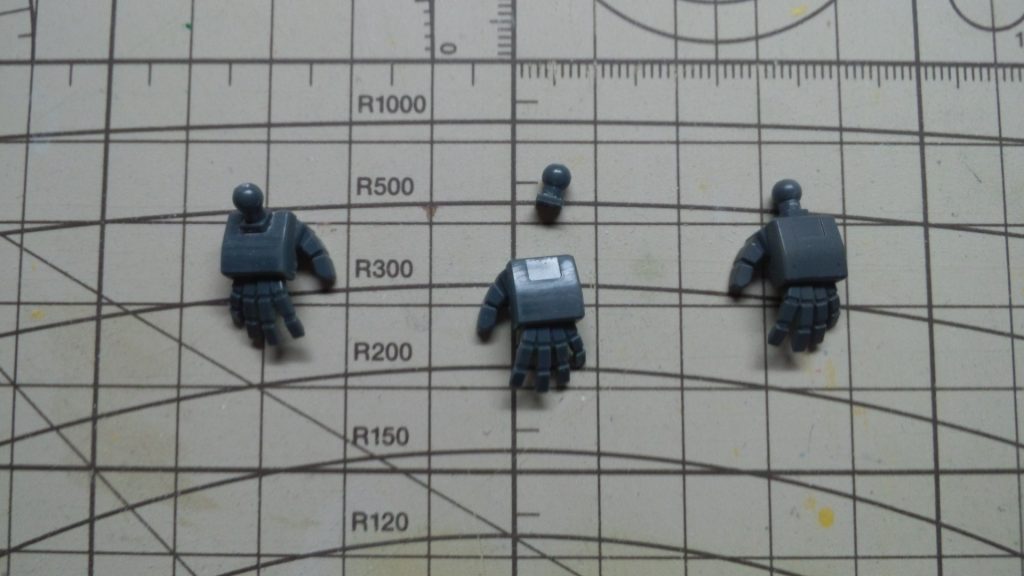 角度を付けた平手、加工中。