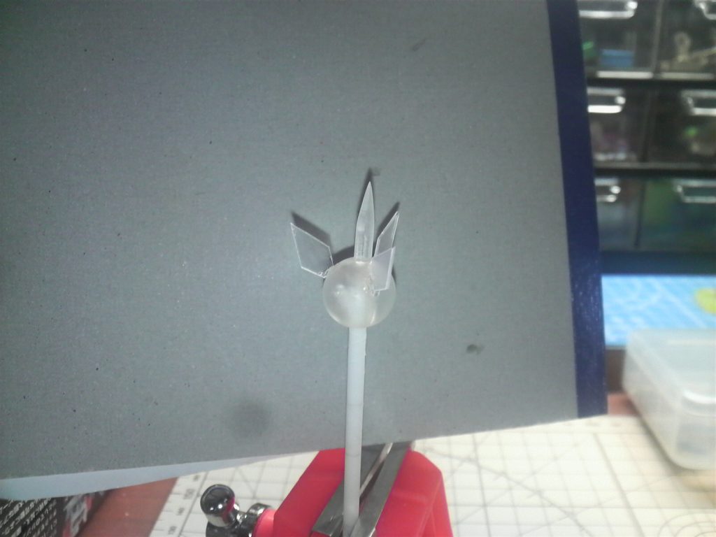 ビーズは軽くペーパー掛けして商品のビーム刃っぽくするため、あえて曇らせてます。