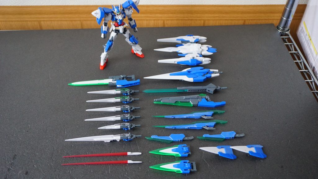 まず装備を並べてみました。1本だけMSGを使用してます。