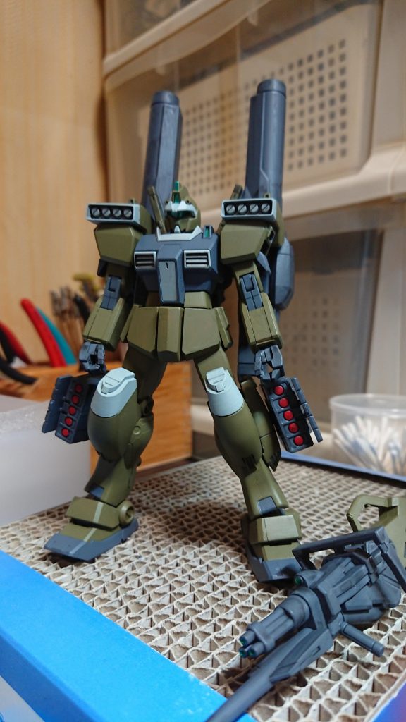 ドライブラシ当てる前の状態
正直全然加減がわからなくてなんかやり過ぎてしまいます。