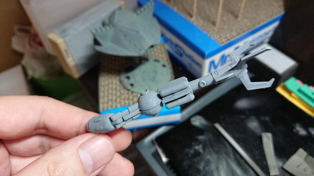 腕のニュートラルグレー2回塗り