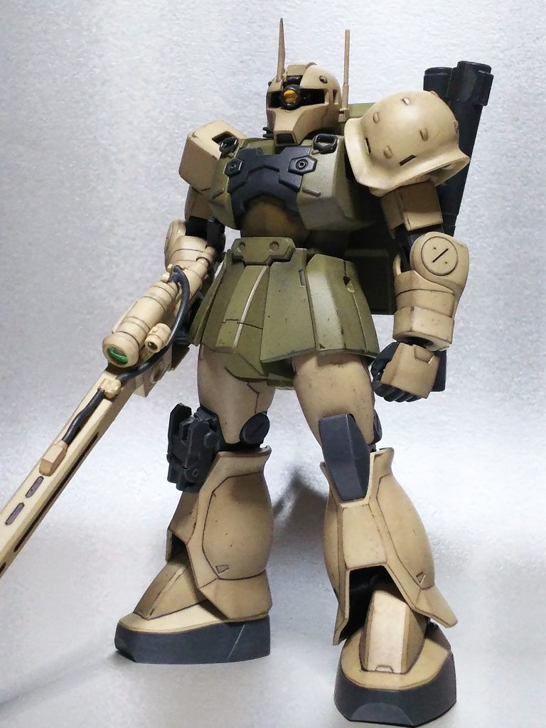 ザクⅠスナイパーです。パステルシャドウを施しました。