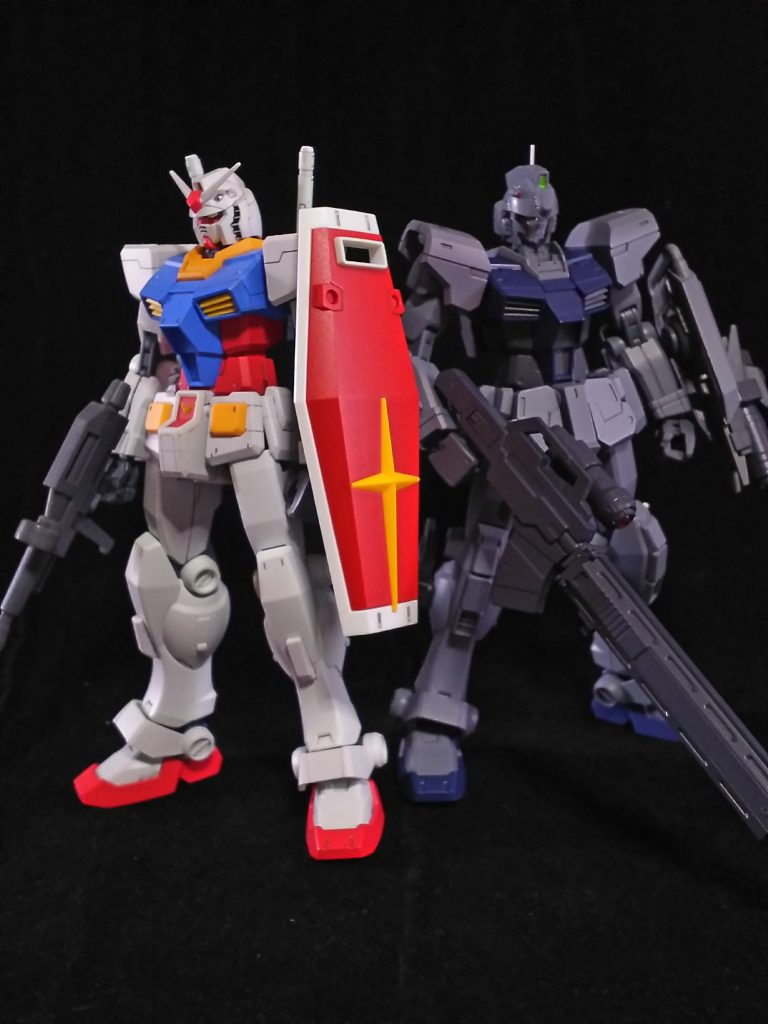 最後は、過去作品のGM/GMガンダムとツーショット!拙い作品ですが、ご覧いただき有難う御座います。