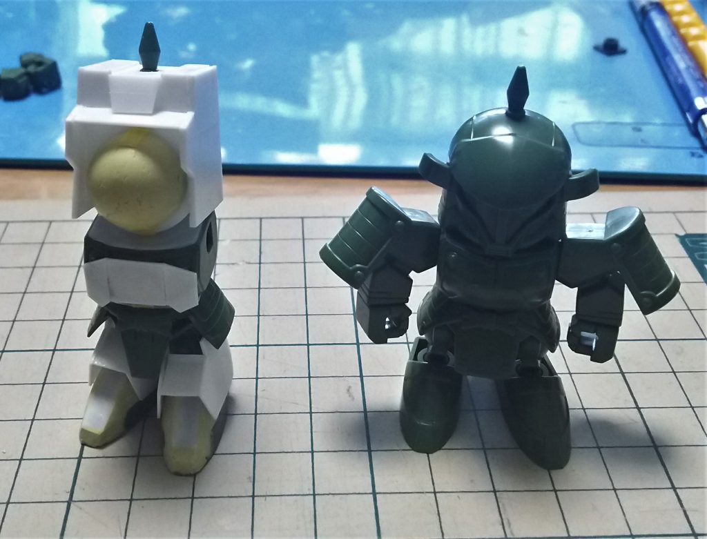 元の部隊兵との比較