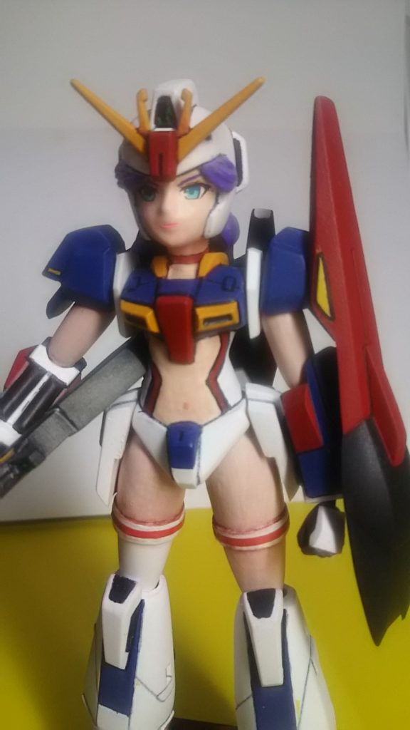 魅惑の絶対領域（笑）髪の毛パーツはキットの物使わずにパテで作りました