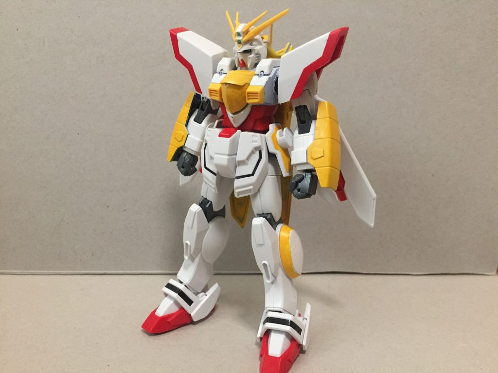 ゴッドガンダムを素に、四肢とフロントアーマーをシャイニングガンダムと交換して髪を追加したMF。