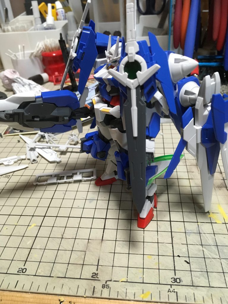 最初の試行錯誤ではダブルオースカイがまだ販売されてなかった為このような形に。