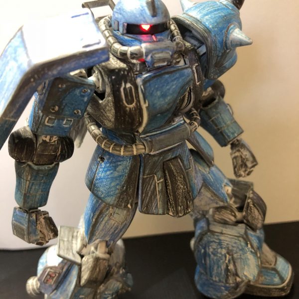 ザクR35 色鉛筆塗装