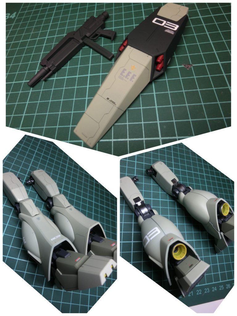 武器、シールド、脚部