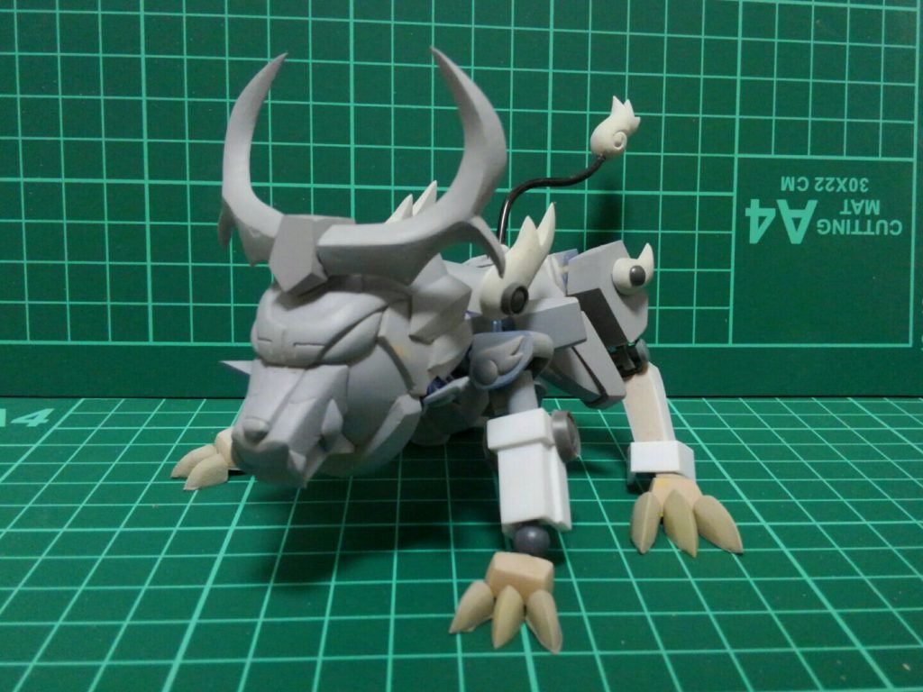 獅子形態の爪も複製。