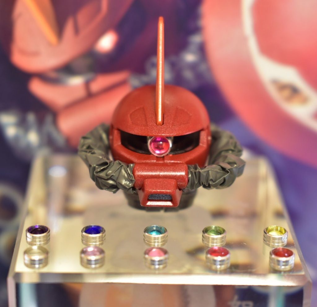 最後はモノアイの候補生達です!
やはりザクといえばピンクでしょ!と思いピンクのモノアイを使用しました!