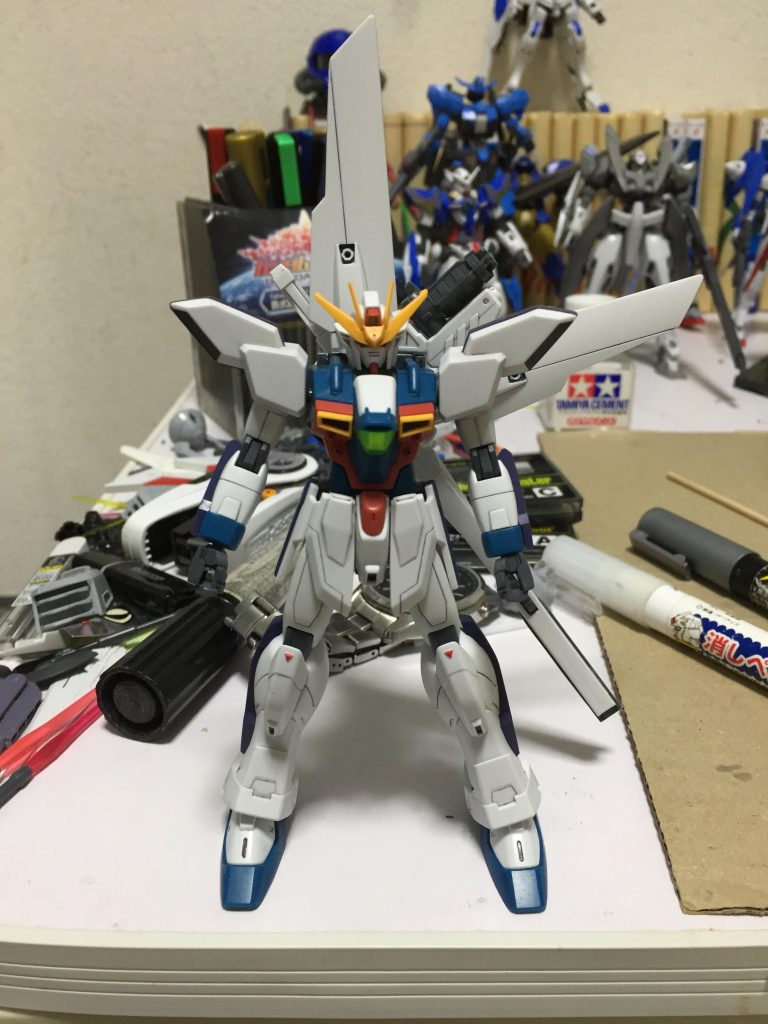 つや消しして完成