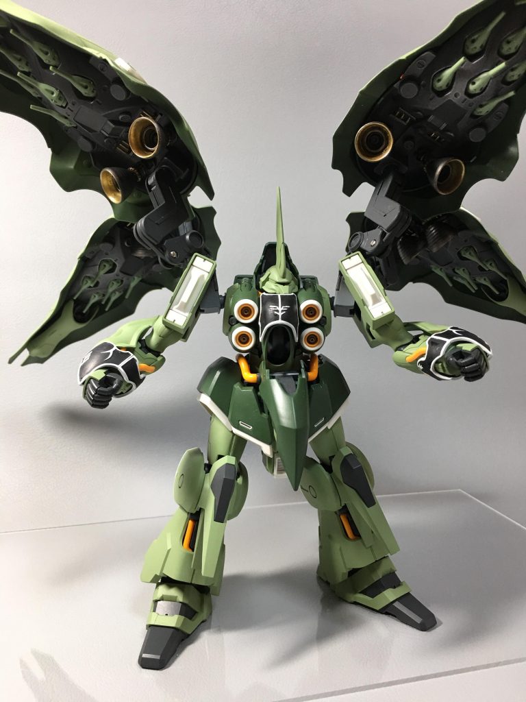 こいつを製作してる最中にスタークジェガンが気になってしまいプレバンからの到着を待って、また完成させたいと思います