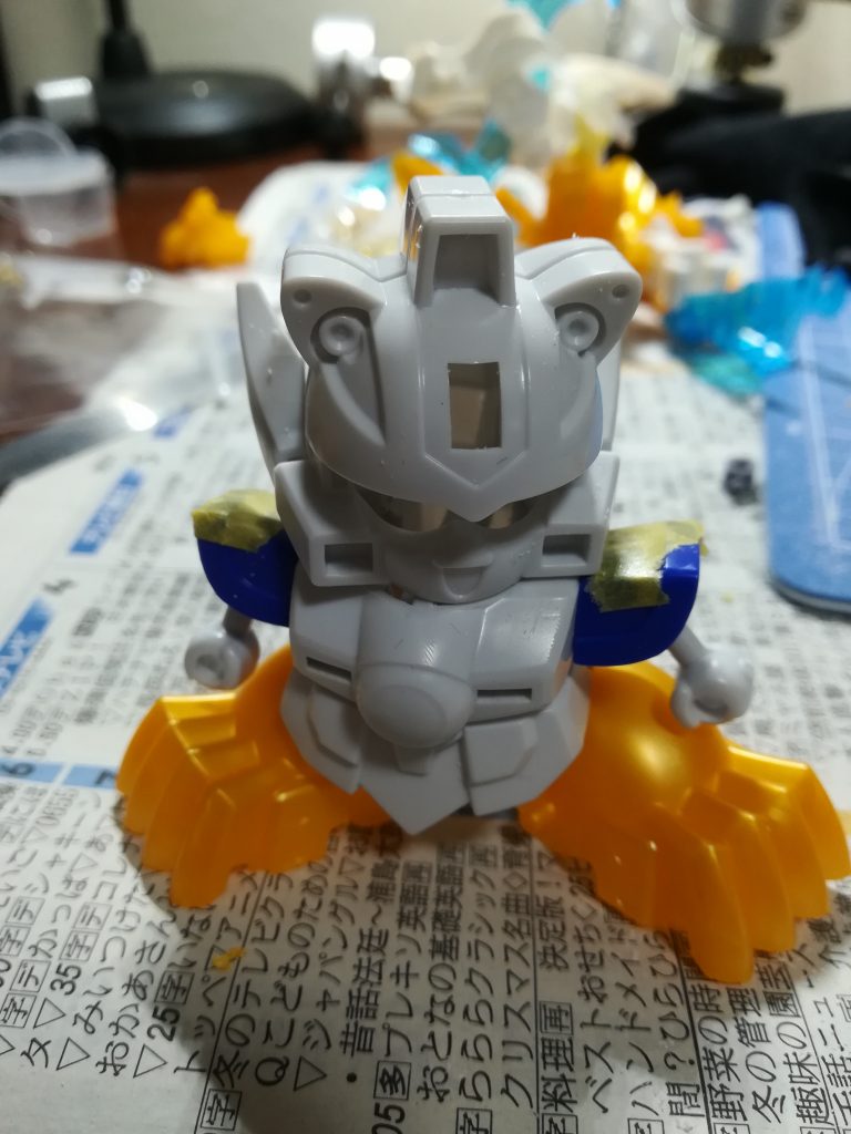 仮組の状態です。