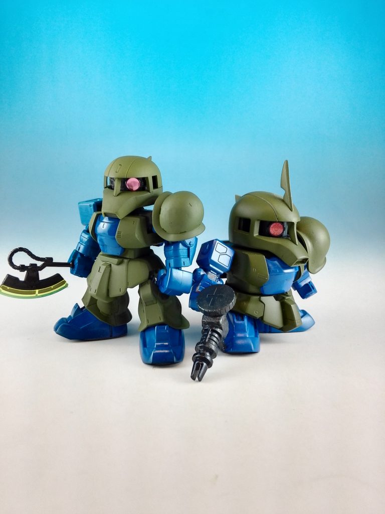 以前作ったSD旧ザクと