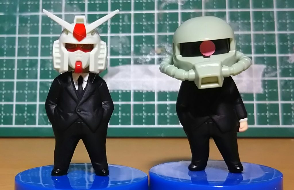 ジオン系の頭だと多少大きいかな?
これはこれで愛嬌あるけど