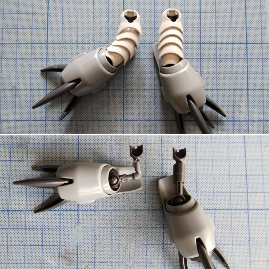 腕に仕込んだ関節はこんな感じ。