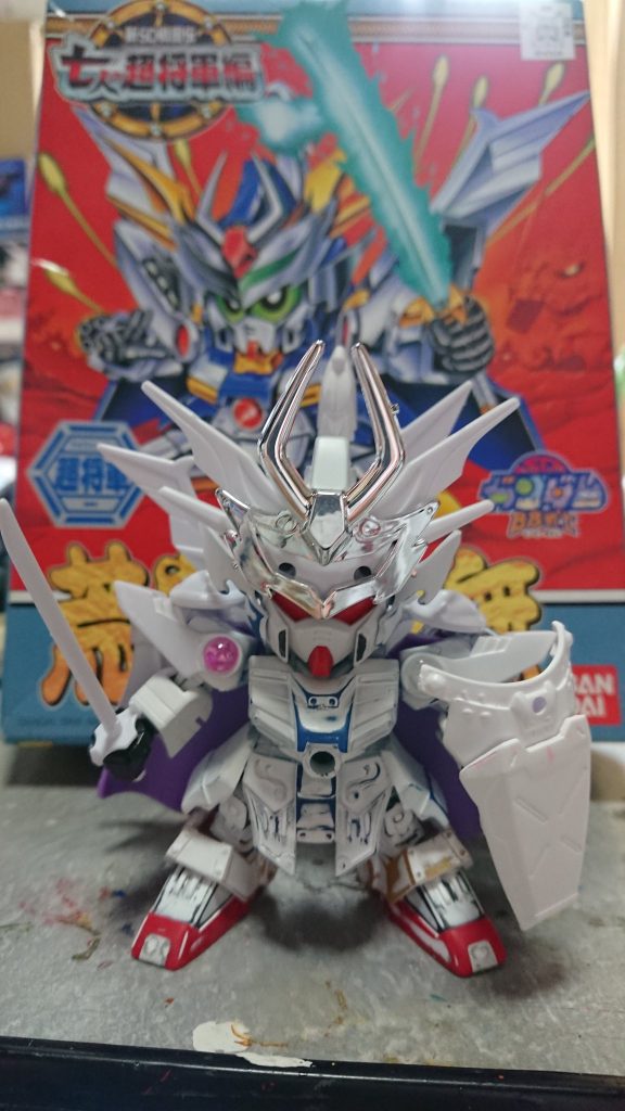 仮組とサーフェイサーを吹いた状態