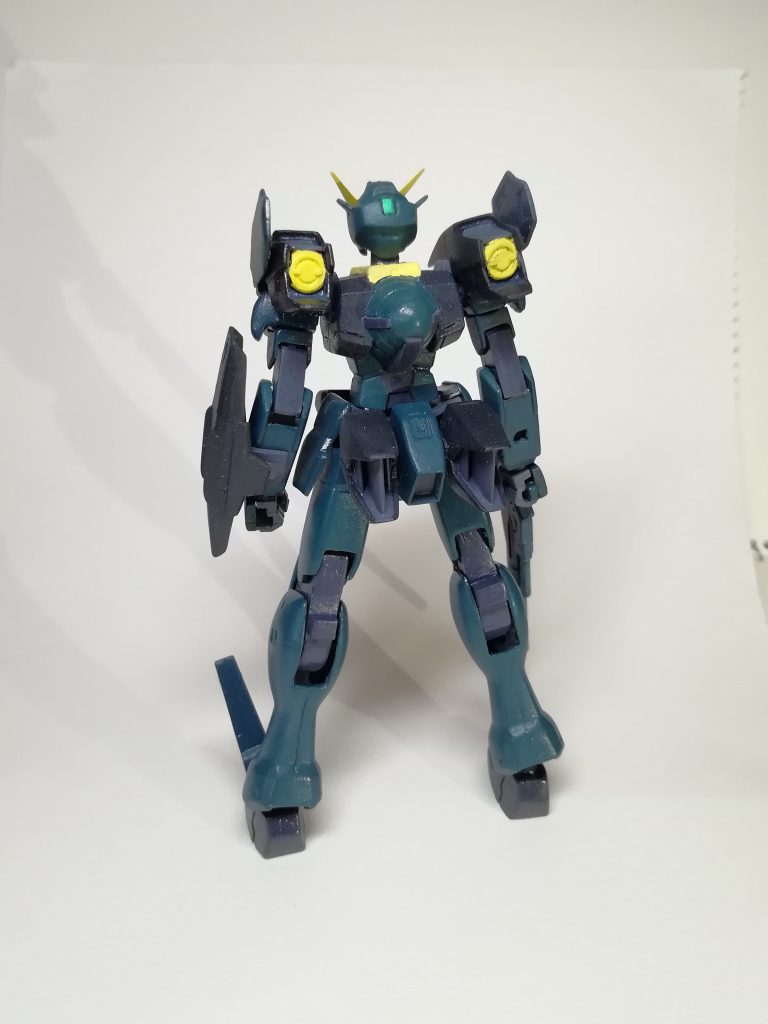 バックから。塗料は水性ホビーカラーを使用しました。