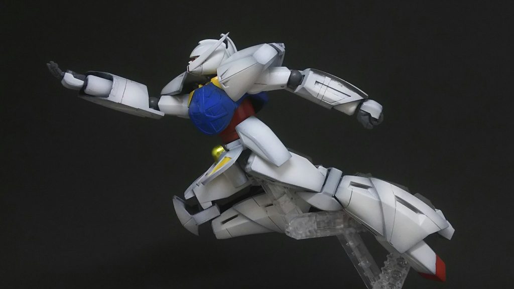 今回の∀ガンダムはアニメイメージ+可動をMG級にという目標のもと製作しています。