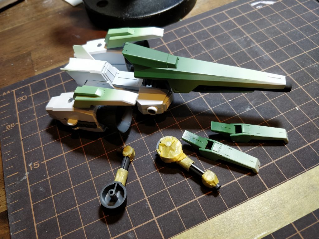 マスキングで塗り分け