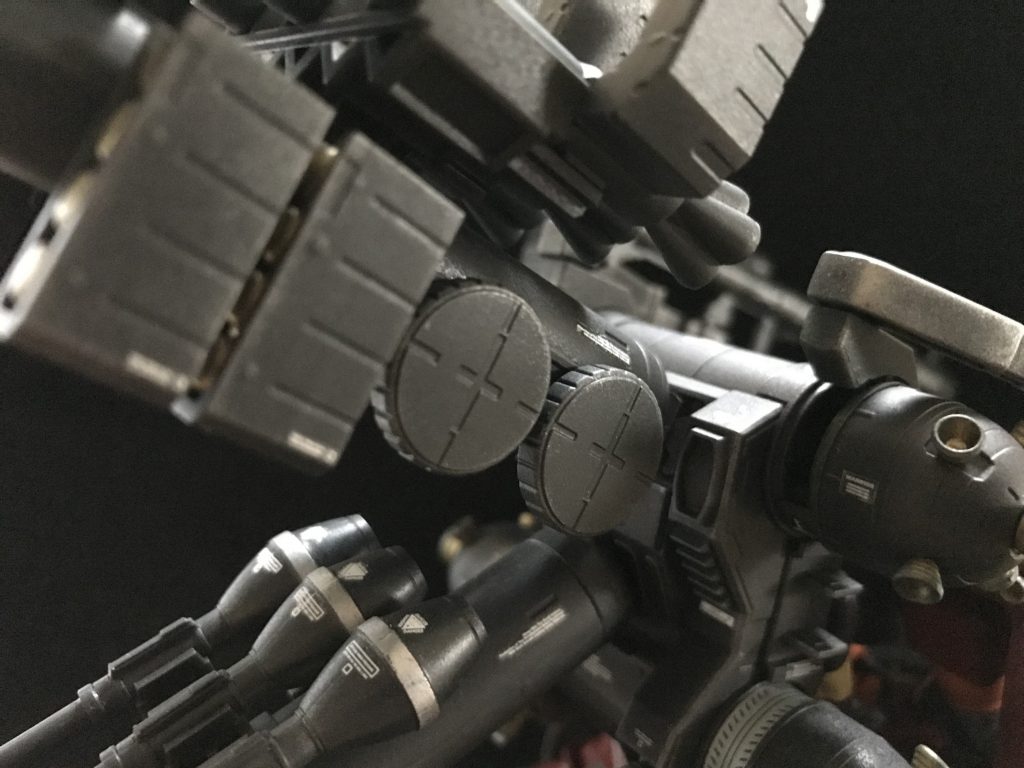 ランドセル周り。マガジン類にもさり気なくデカール。