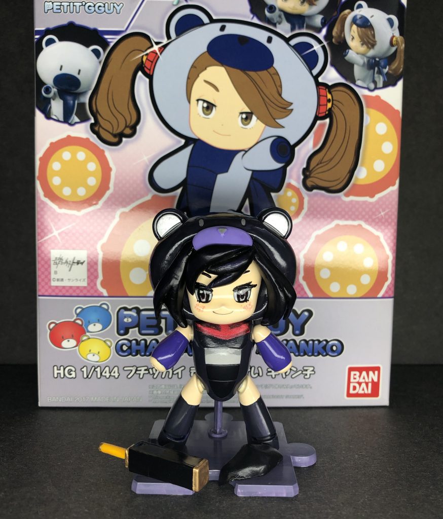 素体は目元の形状からギャン子でした。顔パーツの変更は特になく、アイライン引いただけです。