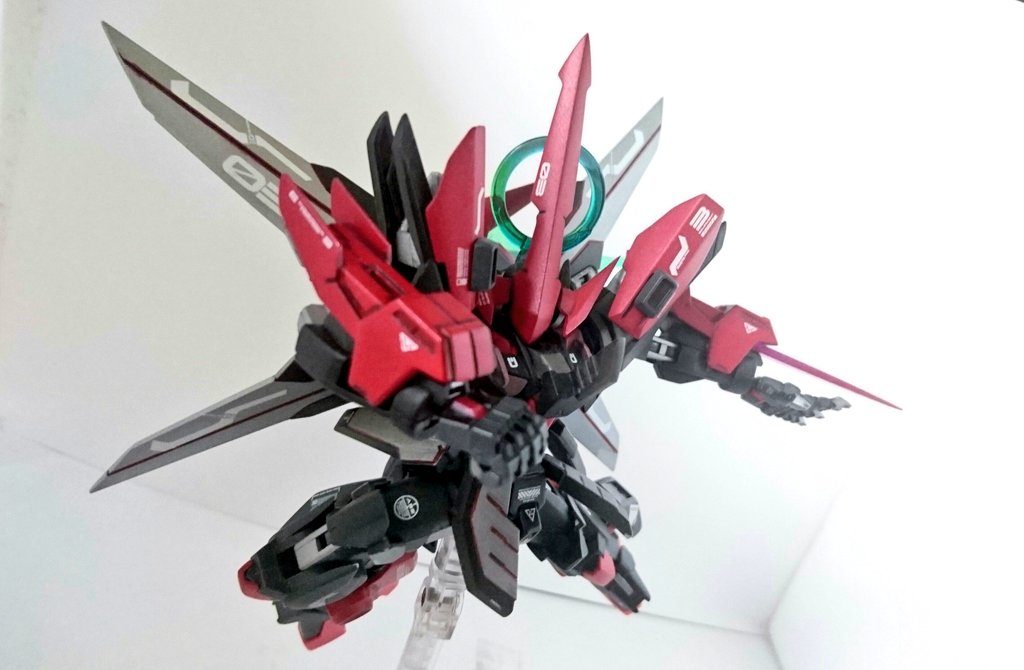・「腕光刃 アームソード(わんこうじん-)」前回の[アルバディナイアル・リザレクト](https://gumpla.jp/hg/30261)から引き続き使われる武装。腕部から発生する取り回しのよさに特化したビームソードで、手首により角度変更を効かせた斬撃こそ不可能だが、出力を押さえて発生速度に念が置かれている。・「GNバルカン」腕はトランジェントなのでGNビームバルカンも使用可能。
