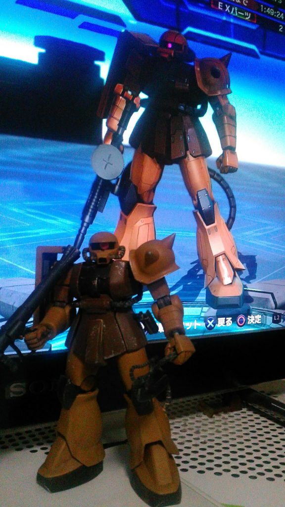 想定より赤くなってしまい急遽、愛機の方を寄せるという本末転倒(;´∀`)