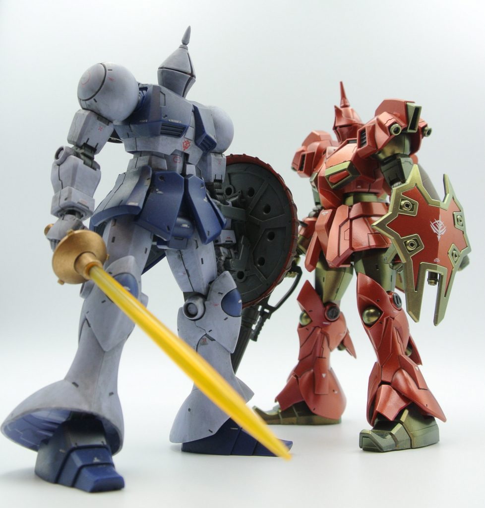 ギャンはウォッシングで仕上げています。