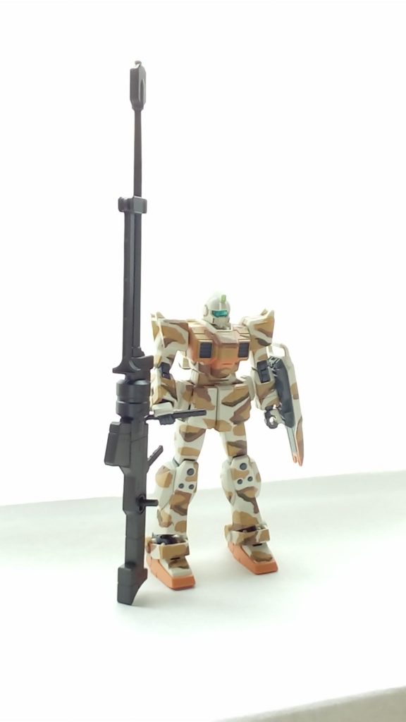 いつ頃のか忘れましたがガンダムエースの付録の武器を持たせました！(*'▽'*)