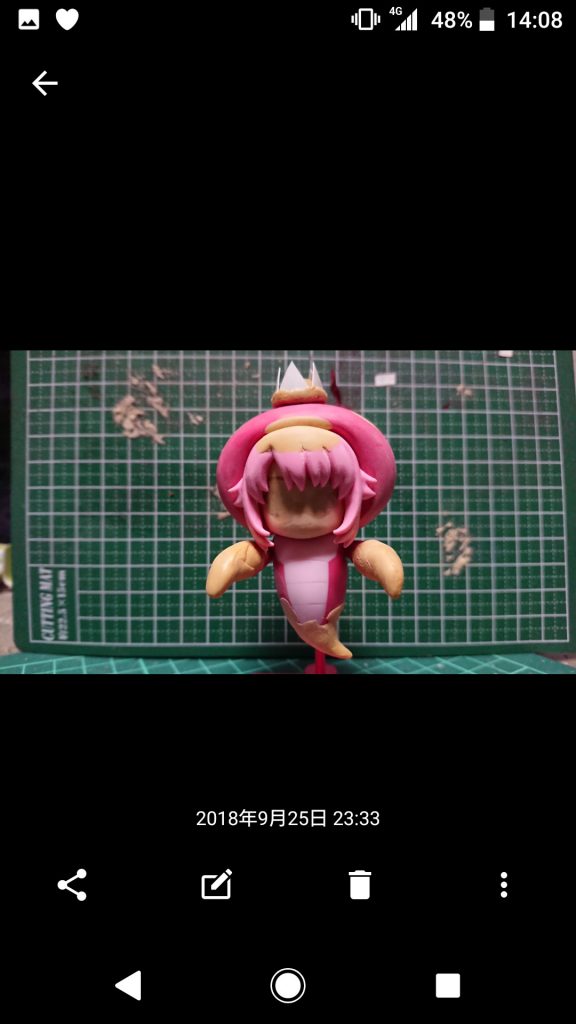 パテ盛り終了時間。