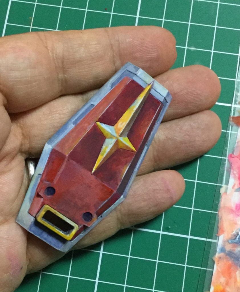 シールド筆塗り