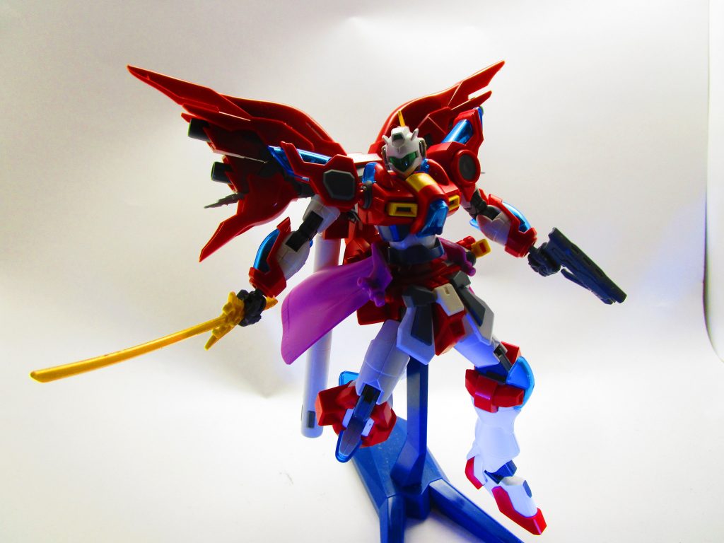 ファイトブースター接続状態正面
リボンを模した大きなブースターはまんまシナンジュ。
飛行速度と戦闘時間が大幅上昇している。