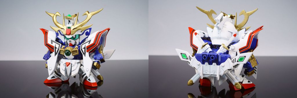 基本的にはLGBBのままですが、アニメの作画を意識して顔つきや肩・足まわりを調整しています。
詳細は下の画像を御覧ください。