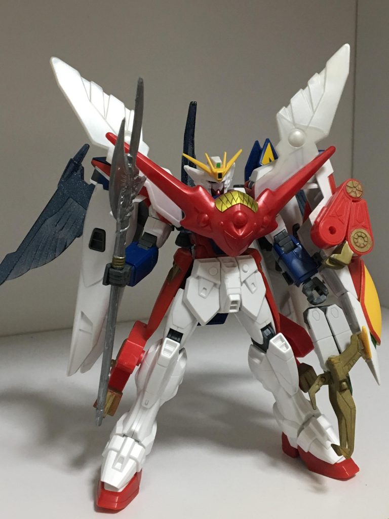 HGACウイングゼロをベースにBB戦士マルスドラグーンのパーツを装着