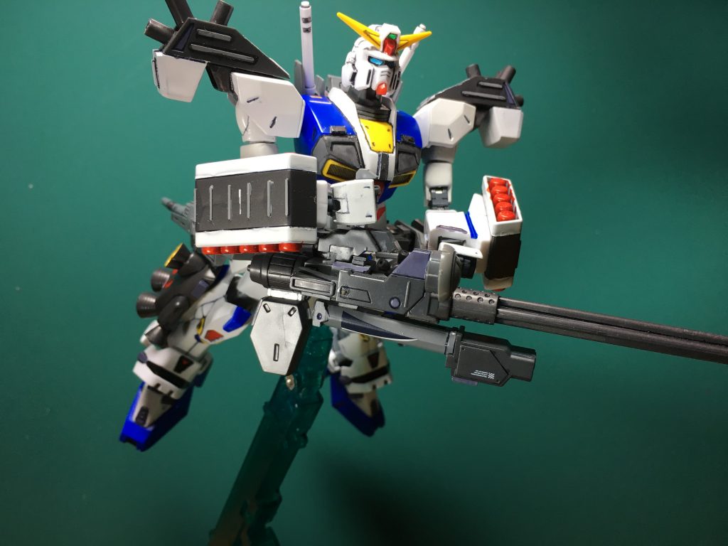 フォアグリップを長めにしておけばもっと持ちやすくなったかもしれない…。