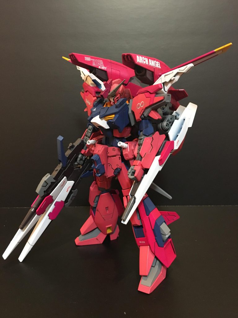 リアルモード、各部にRGジャスティスのパーツを使用してます。