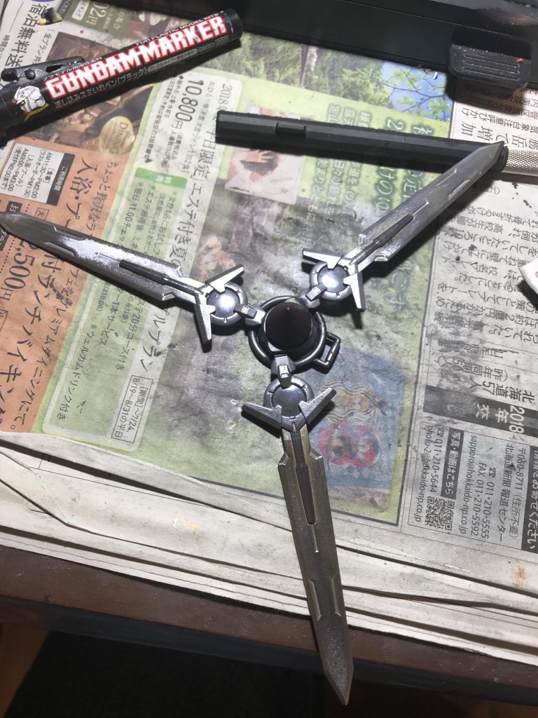 ビルダーズパーツにランナー切ってGNドライブ合わせて作りました