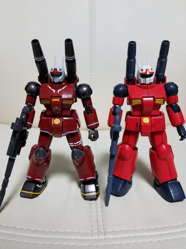 HGの旧ガンキャノンとの比較