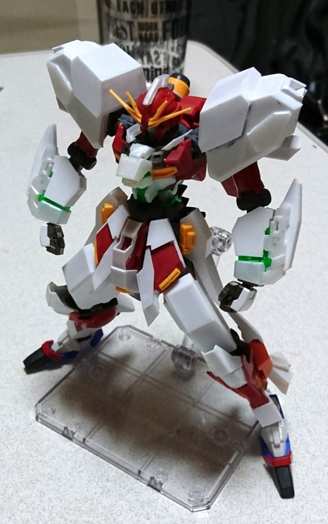 シナンジュをベースにスタインにしつつ大張正己νガンダムのイメージで製作。
最初はνガンダムのイメージを先行して作っていたのでここから一部作り直したりしています。