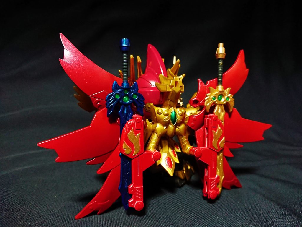 麒麟戟の鞘により、DXのツインサテライトキャノン風になりました。
これだけでもDXに近くなったかと。