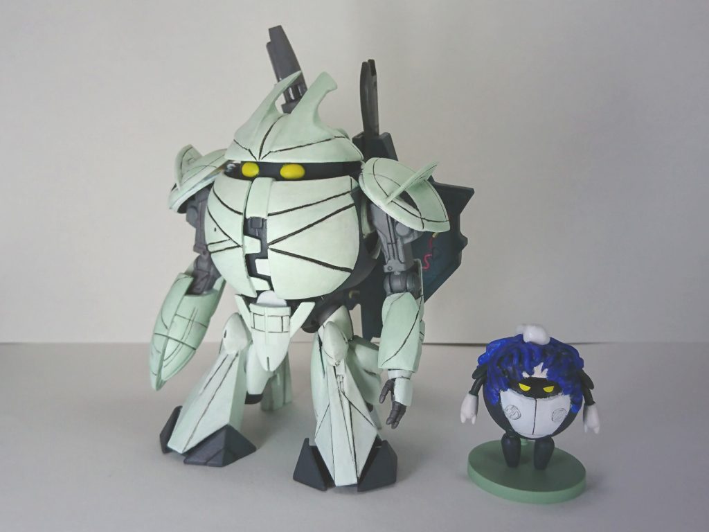 ターンKとプチ御大将。
モモカプルと旧キットのターンXのミキシングで制作しました。